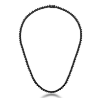 Imagem de COLAR RIVIERA COM ZIRCÔNIAS REDONDAS - BANHADO A RÓDIO NEGRO